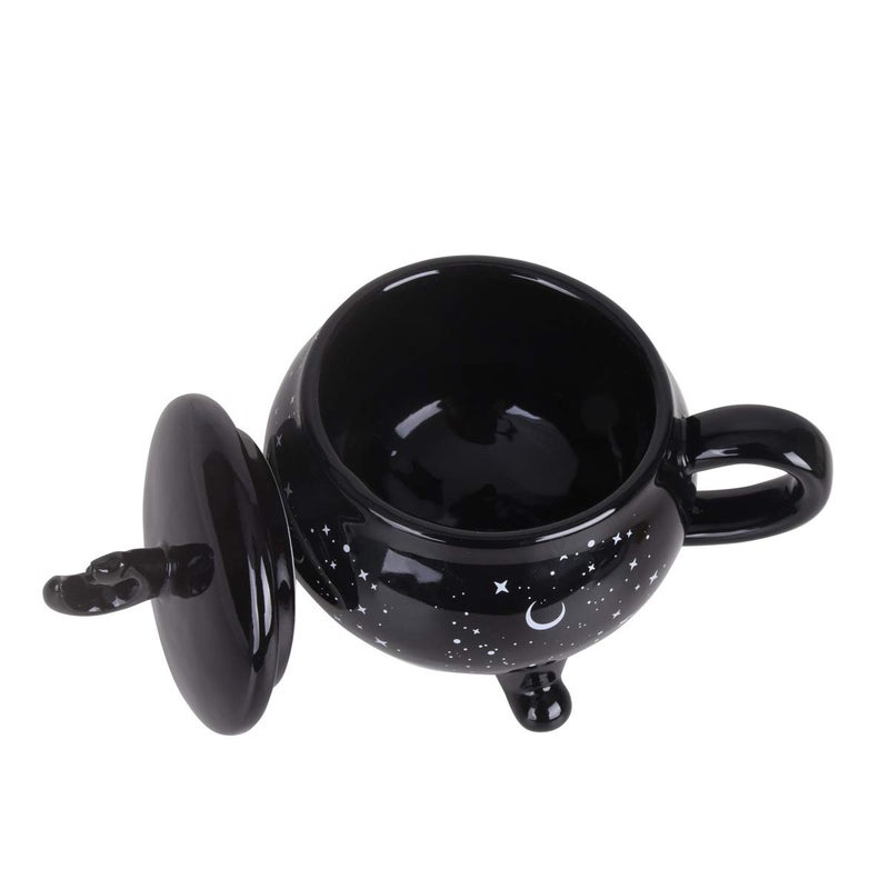 Vencer Moon Mugs Gift for Women,Halloween Coffee Mug Witchcraft Supplies,Halloween Witchy Mugs,Tea Cup,14 oz,Ceramic VCM-017 - Image 3